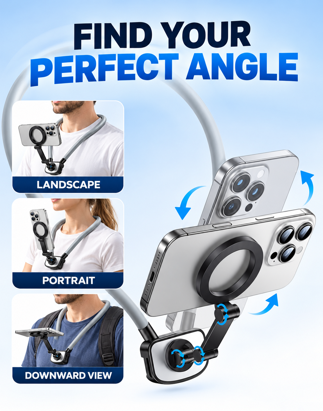 Illustration of adjustable viewing positions
